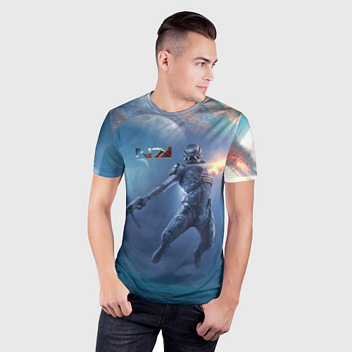 Мужская спорт-футболка Mass Effect Andromeda - Character / 3D-принт – фото 3