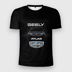 Футболка спортивная мужская Geely Атлас, цвет: 3D-принт