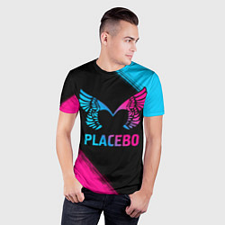 Футболка спортивная мужская Placebo - neon gradient, цвет: 3D-принт — фото 2