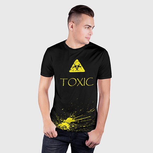 Мужская спорт-футболка TOXIC - Биологическая опасность / 3D-принт – фото 3