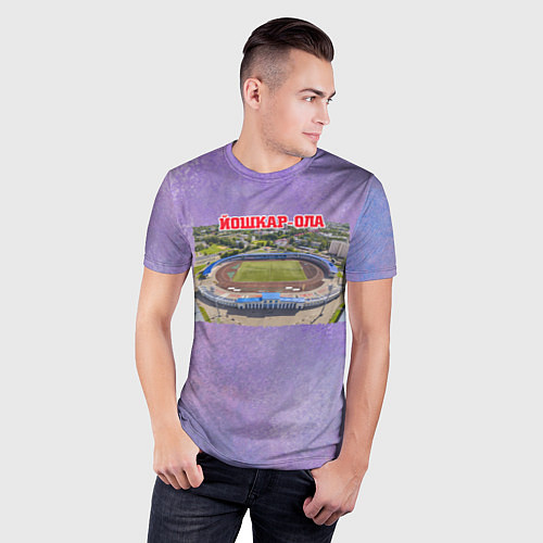 Мужская спорт-футболка Йошкар-Ола - стадион Дружба / 3D-принт – фото 3