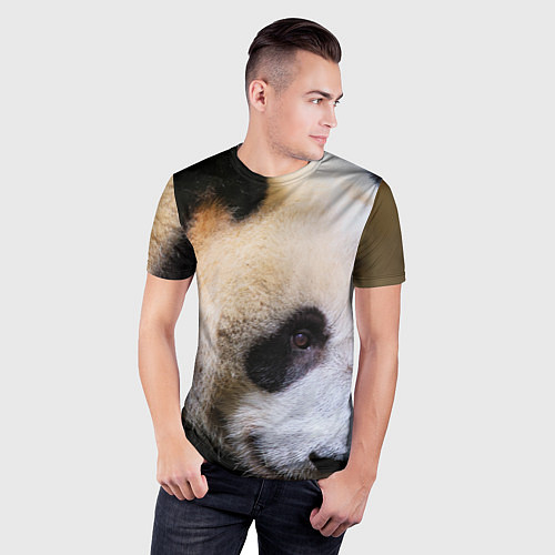 Мужская спорт-футболка Загадочная панда / 3D-принт – фото 3
