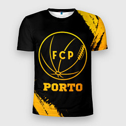 Футболка спортивная мужская Porto - gold gradient, цвет: 3D-принт