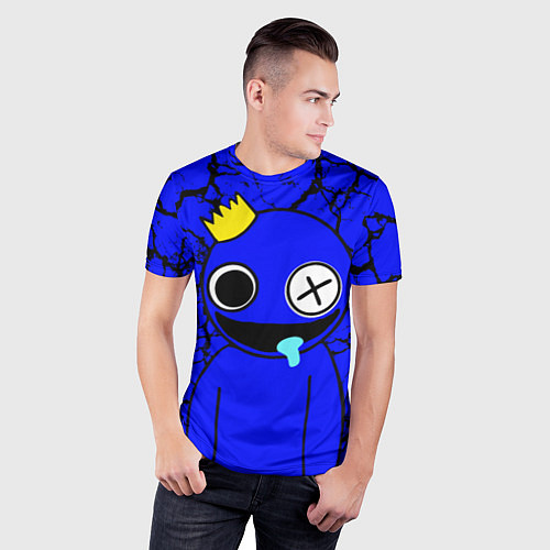Мужская спорт-футболка Радужные друзья персонаж Синий / 3D-принт – фото 3