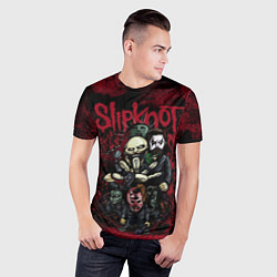 Футболка спортивная мужская Slipknot art, цвет: 3D-принт — фото 2