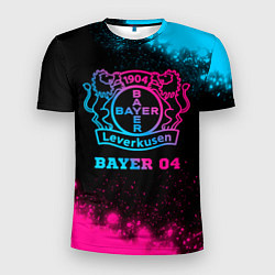 Футболка спортивная мужская Bayer 04 - neon gradient, цвет: 3D-принт