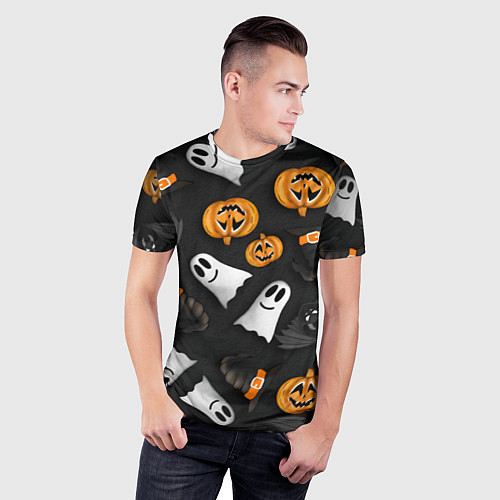 Мужская спорт-футболка Halloween 31 окт / 3D-принт – фото 3
