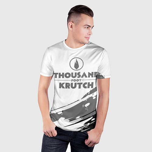 Мужская спорт-футболка Thousand Foot Krutch логотип / 3D-принт – фото 3