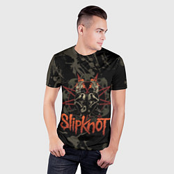 Футболка спортивная мужская Slipknot dark satan, цвет: 3D-принт — фото 2