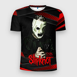Футболка спортивная мужская Slipknot black & red, цвет: 3D-принт