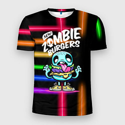 Футболка спортивная мужская Zombie burgers - Pop Art, цвет: 3D-принт