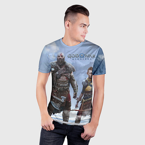 Мужская спорт-футболка God of war ragnarok-God of War: Рагнарёк / 3D-принт – фото 3