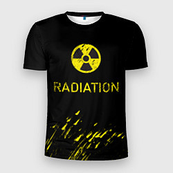 Футболка спортивная мужская Radiation - радиационная опасность, цвет: 3D-принт