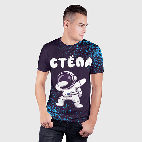 Мужская спорт-футболка Стёпа космонавт даб / 3D-принт – фото 3