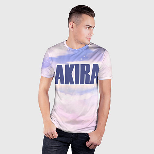 Мужская спорт-футболка Akira sky clouds / 3D-принт – фото 3