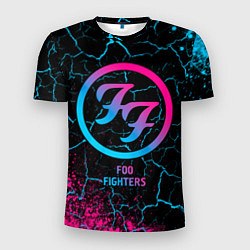 Футболка спортивная мужская Foo Fighters - neon gradient, цвет: 3D-принт