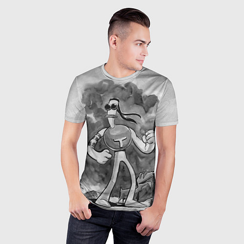 Мужская спорт-футболка Томминавт и Клювик / 3D-принт – фото 3