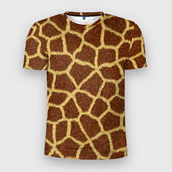 Футболка спортивная мужская Текстура жирафа, цвет: 3D-принт