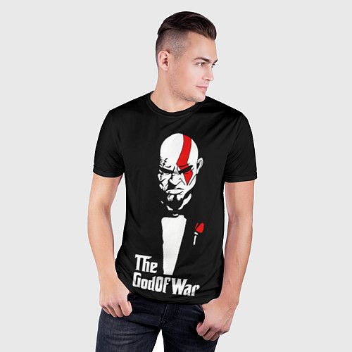 Мужская спорт-футболка God of war - Кратос отец войны / 3D-принт – фото 3