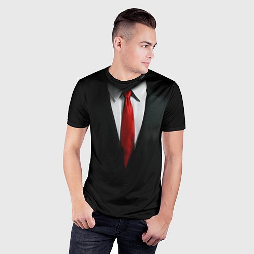 Мужская спорт-футболка Hitman / 3D-принт – фото 3