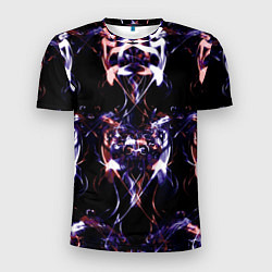 Футболка спортивная мужская Абстракция-Неон, цвет: 3D-принт