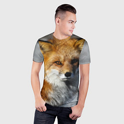 Футболка спортивная мужская Лиc, цвет: 3D-принт — фото 2