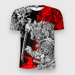 Мужская спорт-футболка Самурай и драконы