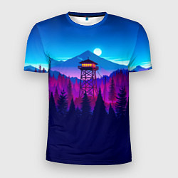 Футболка спортивная мужская Firewatch, цвет: 3D-принт