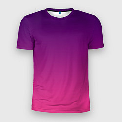 Футболка спортивная мужская Фиолетово малиновый градиент, цвет: 3D-принт
