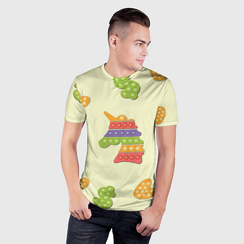 Мужская спорт-футболка Поп ит паттерн / 3D-принт – фото 3