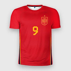Футболка спортивная мужская Гави ЧМ 2022 сборная Испании, цвет: 3D-принт