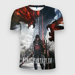 Футболка спортивная мужская Клайв и Феникс Final fantasy 16, цвет: 3D-принт