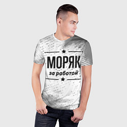 Футболка спортивная мужская Моряк за работой - на светлом фоне, цвет: 3D-принт — фото 2