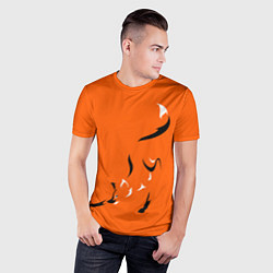 Футболка спортивная мужская Рыжая лисица, цвет: 3D-принт — фото 2