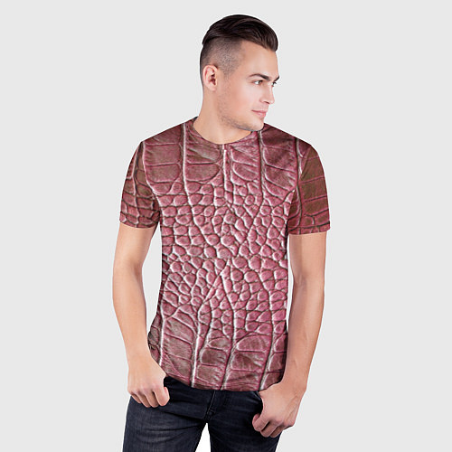 Мужская спорт-футболка Кожа крокодила - мода - текстура / 3D-принт – фото 3