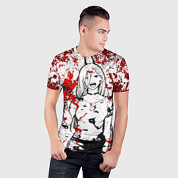 Футболка спортивная мужская Пауэр Демон Человек бензопила, цвет: 3D-принт — фото 2