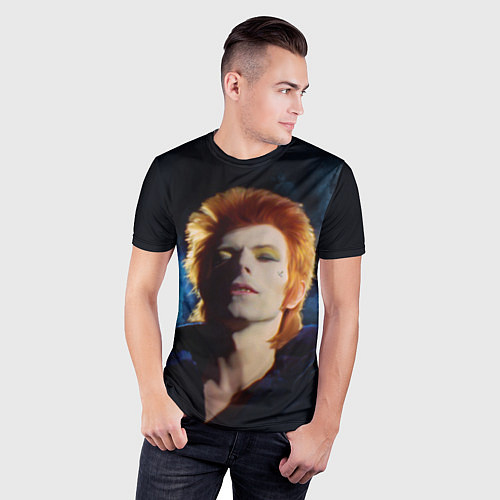 Мужская спорт-футболка David Bowie - Jean Genie / 3D-принт – фото 3