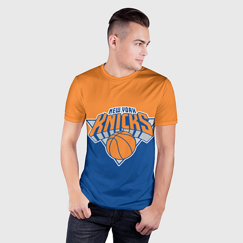 Мужская спорт-футболка Нью-Йорк Никс НБА / 3D-принт – фото 3