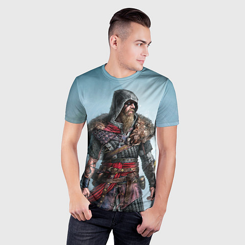Мужская спорт-футболка Ассасин-викинг / 3D-принт – фото 3