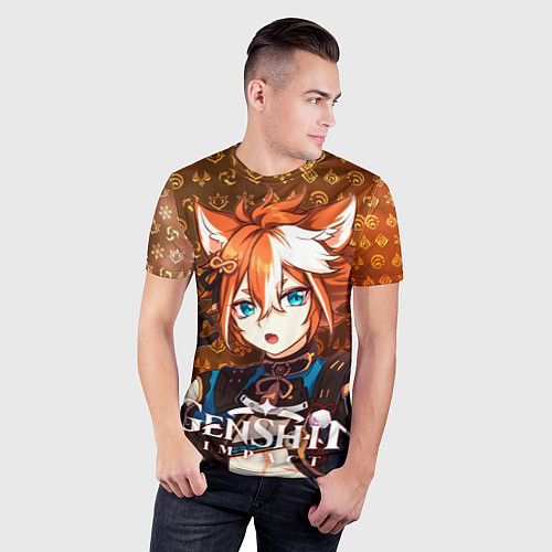 Мужская спорт-футболка Горо элементали / 3D-принт – фото 3