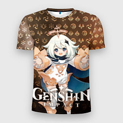 Футболка спортивная мужская Паймон элементали, цвет: 3D-принт