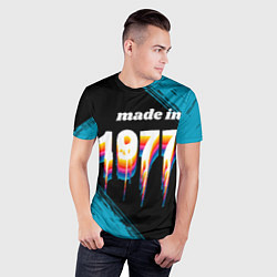 Футболка спортивная мужская Made in 1977: liquid art, цвет: 3D-принт — фото 2