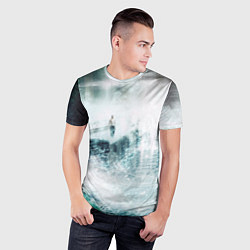 Футболка спортивная мужская Абстрактное свечение из будущего, цвет: 3D-принт — фото 2