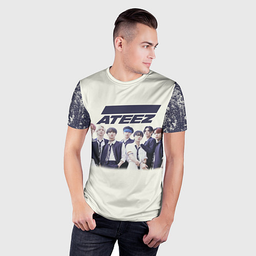 Мужская спорт-футболка Ateez boys / 3D-принт – фото 3