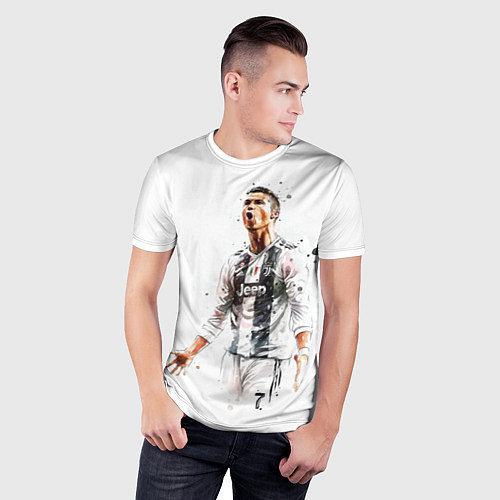 Мужская спорт-футболка CR 7 Juventus / 3D-принт – фото 3