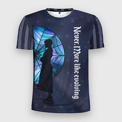 Мужская спорт-футболка Уэнсдей Аддамс - темная сторона окна