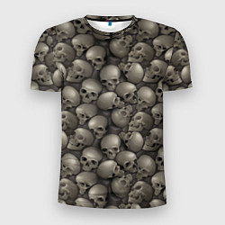 Футболка спортивная мужская Стена черепов, цвет: 3D-принт