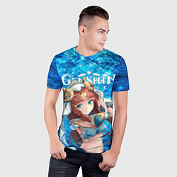 Футболка спортивная мужская Нилу на фоне воды, цвет: 3D-принт — фото 2
