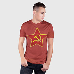 Футболка спортивная мужская Советская звезда, цвет: 3D-принт — фото 2