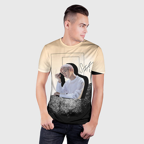 Мужская спорт-футболка Джин и его тень / 3D-принт – фото 3